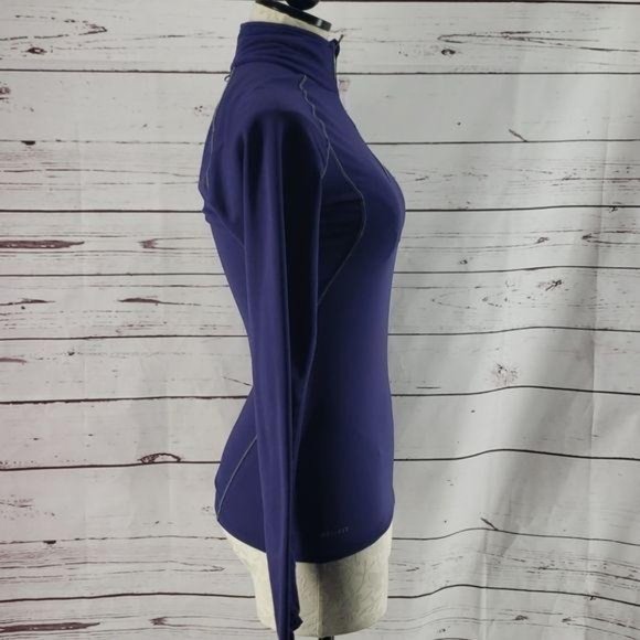 Nike Dri Fit Pullover Fitted Blue Jacket‎ - Picture 2 of 8